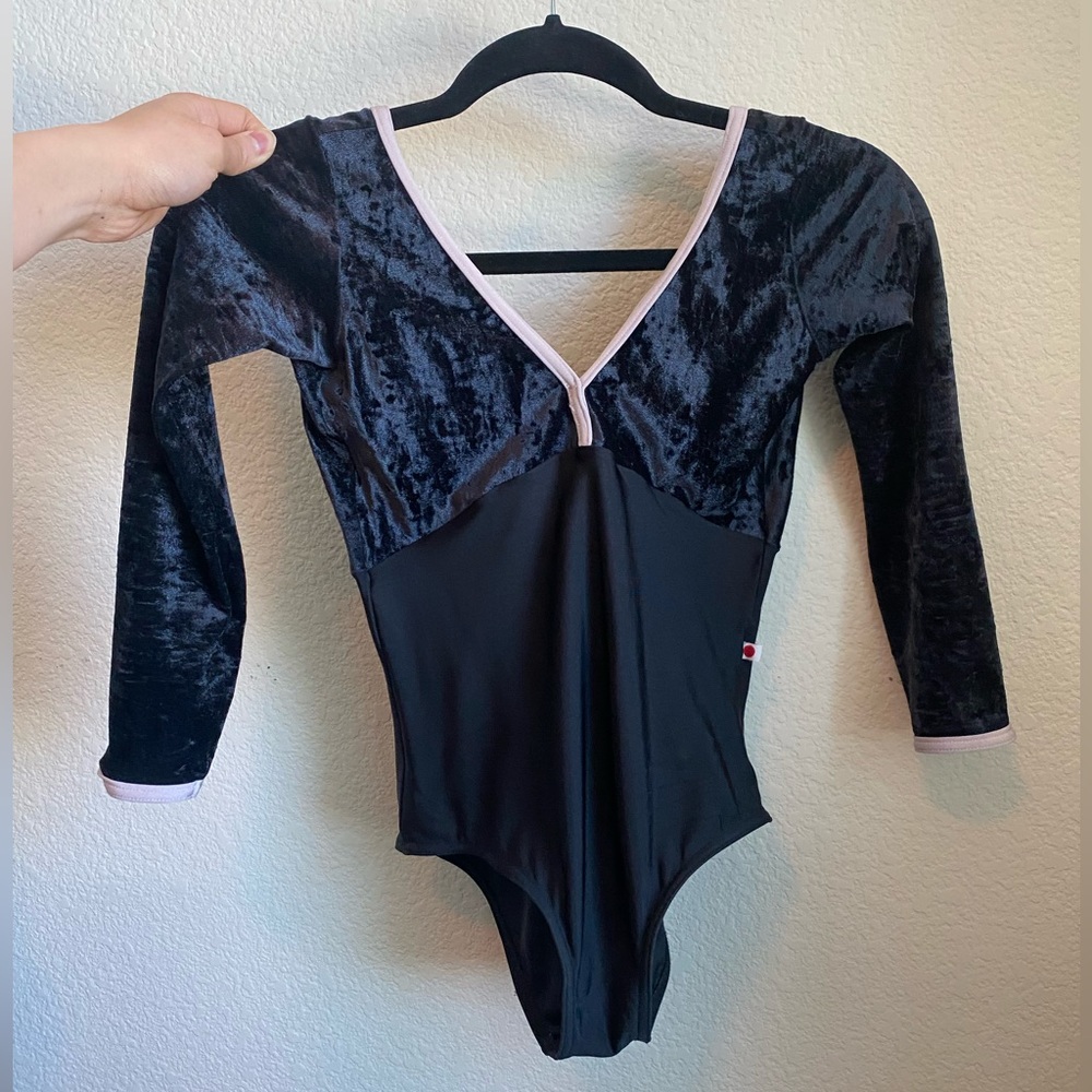 FOR SALE: Yumiko Alicia | V-Black Velvet + Black Nylon + Pink Trim | Adult Small